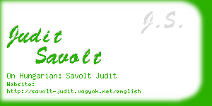 judit savolt business card